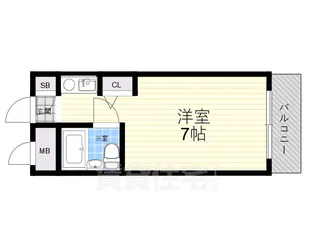 1Rの間取り画像