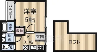 アローラ鳳【1階】の間取り