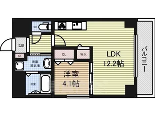 GRANDUKE新栄【4階】の間取り