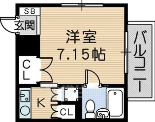 ゼンマンション【4階】の間取り