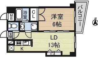 第3タジックビル【12階】の間取り