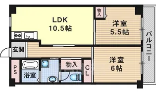 第2洛西ハイツ【1階】の間取り