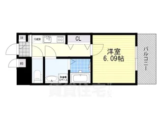 ウインズコート都島【5階】の間取り