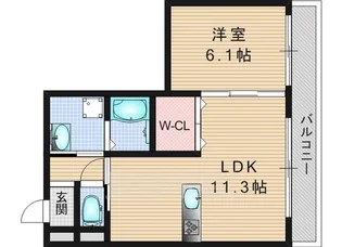 鳥羽リョウコウ【3階】の間取り