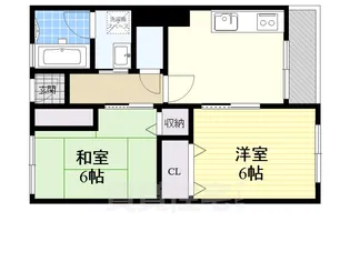 大阪府大阪市都島区都島北通1丁目【マンション】の間取り
