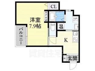 大阪府堺市堺区錦綾町2丁【マンション】の間取り