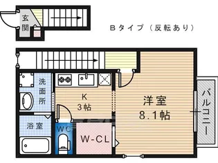 1Rの間取り画像