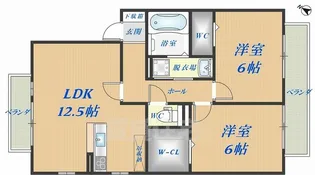 レフィナードB棟【2階】の間取り