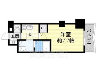 大阪府大阪市淀川区宮原1丁目【マンション】の間取り