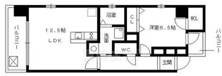 1LDKの間取り画像