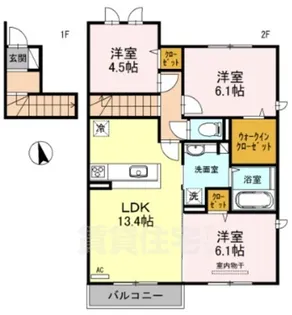 滋賀県栗東市目川【アパート】の間取り