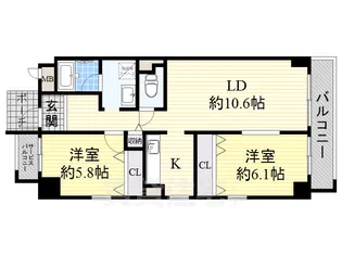 バルカ ポンテ【4階】の間取り