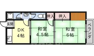 佐々木コーポ【4階】の間取り