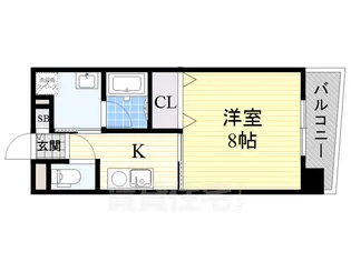 CITY SPIRE美章園【1階】の間取り