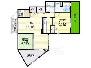 大阪府和泉市葛の葉町1丁目【アパート】の間取り