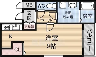 アンジュ今林【1階】の間取り