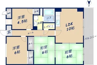 大阪府東大阪市河内町【マンション】の間取り