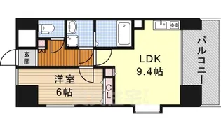 1LDKの間取り画像