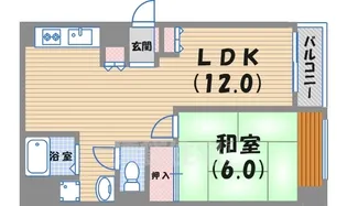 松園ハイツ【4階】の間取り