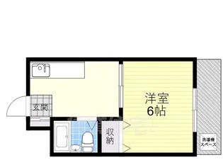 プライムハイツ蛍池【2階】の間取り