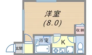 ハイム平野【1階】の間取り