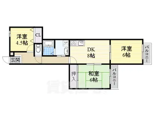 3DKの間取り画像