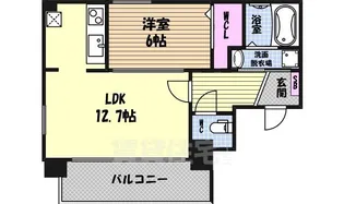 タカマツレジデンス鶴舞公園【6階】の間取り