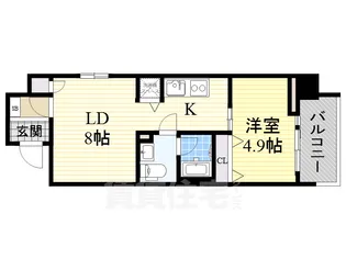 ヴァリエ東別院【12階】の間取り
