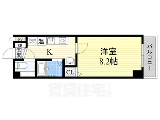 大阪府堺市堺区市之町西3丁【マンション】の間取り