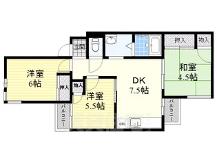 ハイツキュービック【1階】の間取り