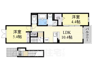 ヴィラ サブリナ【2階】の間取り