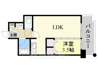 X-OVER21覚王山【5階】の間取り