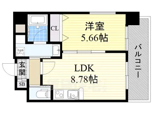 GROOVE西三国【7階】の間取り