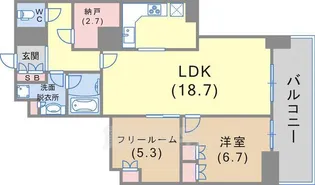 アーバンライフ神戸三宮 ザ・タワー【18階】の間取り