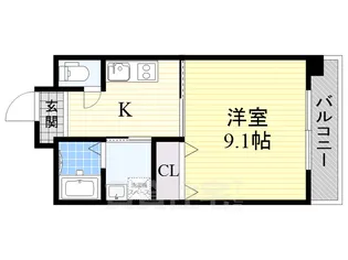 レバンガ阿倍野AP【3階】の間取り