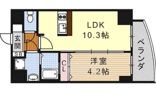プレサンス栄ラグジュ【2階】の間取り