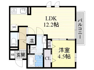 クレールコート【3階】の間取り
