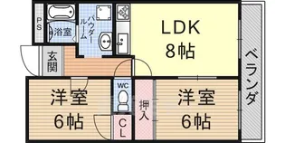 セレーノ祥豊【2階】の間取り
