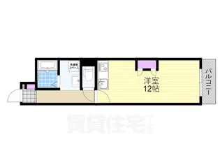 ハイム北野【408号室】の間取り