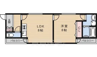 グリーンピア【4階】の間取り