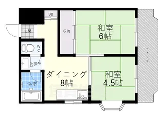 シャンボール淀川【3階】の間取り