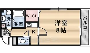 エールスタージュ伊丹【9階】の間取り