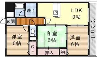 エトワール千代田【12階】の間取り