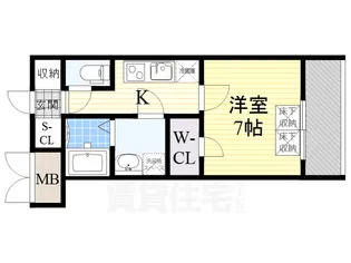 スプランディッド新大阪DUE【4階】の間取り