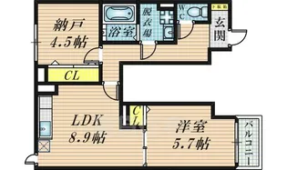 ラ・フルール【1階】の間取り