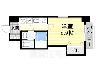 ラグゼ東三国3【4階】の間取り