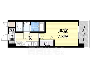 ラグゼ新大阪2【7階】の間取り