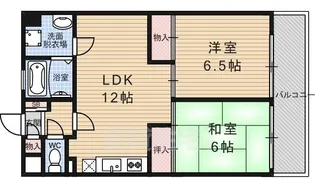 カノン【4階】の間取り