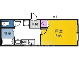 大阪府堺市堺区寺地町西3丁【アパート】の間取り