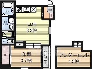 北斗館【1階】の間取り